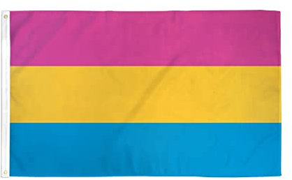 FLAGGE PANSEXUALITÄT 250x150cm - PANSEXUELLEN OMNISEXUALITÄT FAHNE 150 x 250 cm - flaggen AZ FLAG Top Qualität