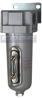 HEAVY DUTY INDUSTRIAL GRADE IN LINE DESICCANT AIR DRYER FOR COMPRESSED AIR COMPRESSORS, WITH METAL BOWL, SIGHT GLASS, WALL BRACKET AND 2 BAGS DESICCANT BEADS (3/4 NPT)