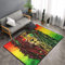 Memory Foam Bereich Teppiche für Wohnzimmer, Kinderzimmer, Schlafsaal, rutschfeste Unterseite, Fußmatte, Fußmatte, ultra-weich, Läufer, ergonomisch, Cool Reggae Rasta Flagge Löwe