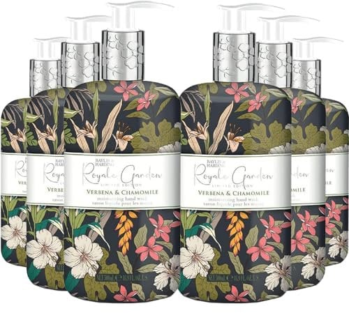 Baylis & Harding Royale Garden Handwäsche, Eisenkraut & Kamille, 500 ml, 6 Stück, veganfreundlich