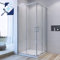AQUABATOS® 90x90 x 195 cm Eckeinstieg Duschkabine mit Einfaches Rollen Befestigungssystem Schiebetüren aus 6mm Lotus Effekt Nanobeschichtung ESG Echtglas