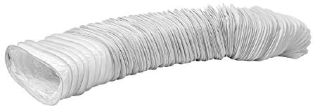 220x55mm Conducto de Aire Flexible para Campana Extractora, Aire Acondicionado, Extractor, Secadora - Manguera de Escape de 1m - Conductos de Ventilación - PVC