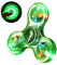 SCIONE Fidget Spinner,Leuchtende Fidget Toys für Kinder LED Kristall Fidget Finger Toy Hand Fidget Spinner Spielzeug(Grün)