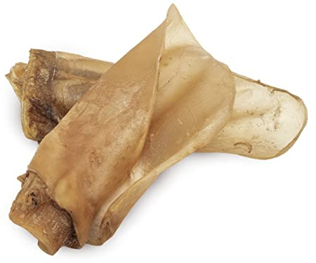 Getrockneter Hundesnack - Rinderohren - 1 kg - 100% Rindfleisch - Gesundes Zahnfleisch - Hundeleckerlis - Made in Spain - GESPETFOOD