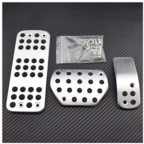 Pour Peugeot 207 301 307 208 2008 308 408 CC/CITROEN C3 C4 / DS 3 4 6 DS3 DS4 DS6 ACCESSOIRE PLAQUE DE PED DE PEDAL DE PEDAL Pieds PéDale (Color Name : AT)