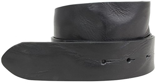 BELTINGER Gürtel aus Vollrindleder Used-Look ohne Schnalle 4 cm | Jeans-Gürtel Damen Herren 40mm | Ledergürtel Vintage-Look | Schwarz 95cm