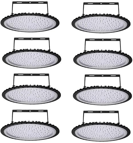 wowspeed 500W LED UFO Industrial Lamp,50000LM Hallenstrahler LED, 6000-6500K Kaltweiß LED Industrielampe,Beam Angle 120° Workshop Lighting,IP67 Wasserdicht Industrie Strahler Werkstattlampe