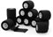 OK TAPE Selbstklebende Verband Elastische Binde Handgelenk Bandag Tierische Bandagen, 12 Rollen, 5cm x 4.5m,Schwarz
