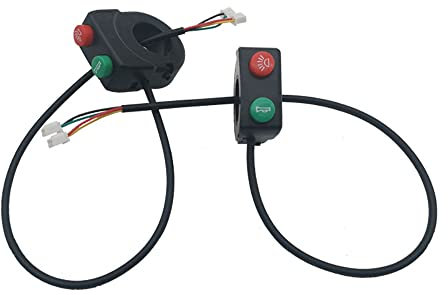 VOANZO 2 in 1 moto interruttore manubrio interruttore fari interruttore pulsante clacson per moto Quad Dirt Bike ATV Scooter