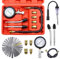 Swpeet 10Pcs Automotive Compression Tester Kit and Spark Plug Tester with Steel Metric and Imperial Feeler Gauge Assortment Kit, Universal Car and Motorcycle Engine Testing Tools