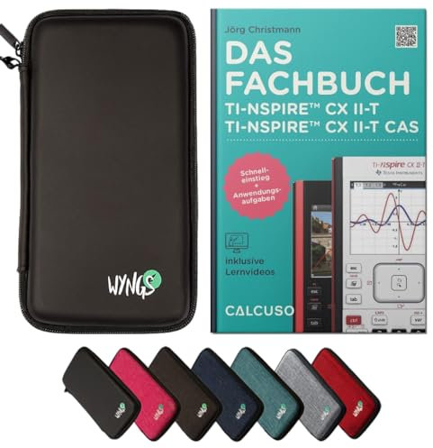 CALCUSO Zubehör Standardpaket Schwarz kompatibel für Grafikrechner TI Nspire CX II-T/CX II-T CAS