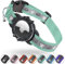 AirTag Katzenhalsband, Reflektierend Air Tag Halsband Katze, GPS Katzenhalsband mit Verstellbares und Glocke, Integriertes Apple Air Tag Katzen Halsband, Geeignet Für Katzen Welpen[Grün][S]