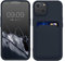 kwmobile Handyhülle kompatibel mit Apple iPhone 14 Hülle - Handy Cover mit Fach für Karten - in Dunkelblau
