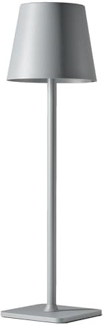 HAJINLU Cordless Table Lamp Battery Operated Rechargeable for Dinning Table Home Decor Bedside Nightstand Small Night Light (Grey)
