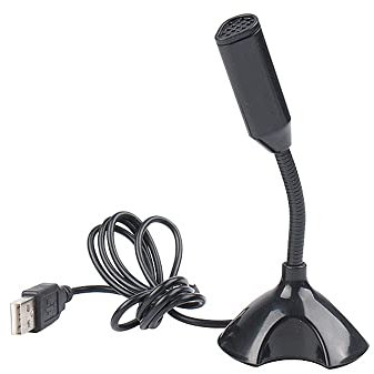 USB Computer Microphone PC Microphone Desktop Microphone for Computer Laptop PC.Plug and Play (Black)
