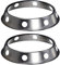 TORR 2 Stück Edelstahl Wok Ring Metallic Rund Bottom Wok Rack 26,7 x 29,9 cm Universalgröße für Pfannen