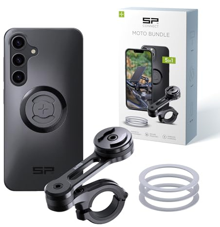 SP CONNECT Moto Bundle | SPC+ | kompatibel mit Moto Bundle Samsung S24 | Handyhalter für Motorrad Bike Moped Roller | Gadget Halterung für Navi