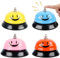 Campanello da tavolo, 4 pezzi, in acciaio inox, campanello da chiamata, campanella da allenamento, campanello con sorriso, campanello per hotel con campanello croccante, campanello per ristoranti,