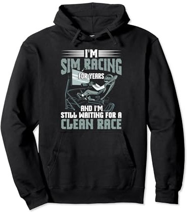 SIM Racing Gloves Monitor for SIM Racer Gaming SIM Race Pullover Hoodie