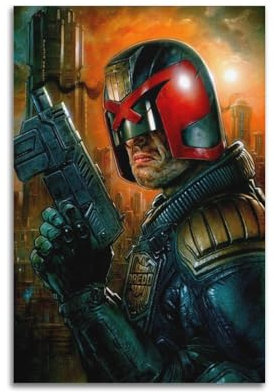 VZRSQZK SWAT Judge Filmposter, dekoratives Gemälde, Leinwand, Wandposter und Kunstdruck, moderne Familienschlafzimmer-Dekoration, Poster, 30 x 45 cm