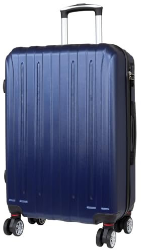 Warenhandel König Hartschalen Koffer Trolley Borsum - Farbe Blau - Gr. L