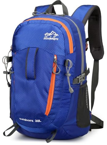 Waniki 30L Wanderrucksack Herren Damen Reiserucksack Wasserdicht Rucksack Outdoor Trekkingrucksack Leicht Groß Rucksäcke Backpack Tagesrucksack für Wandern Radfahren Klettern Camping Sport Reisen