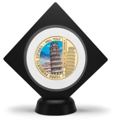 REIWAN Gedenkmünze 1173-2023 Der Schiefe Turm Von Pisa Vergoldete Gedenkmünze Challenge Coin Souvenir Sammlergeschenk