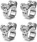 Fomiata 4 Stück Gelenkbolzenschellen Edelstahl Schlauchschellen Spannbereich 26-28mm, Bandbreite 18mm, W4 (26-28mm 4Stück)