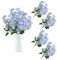astylishome Künstlicher Blumenstrauss Künstliches Grabdenkmal Friedhof Blumen Nelken Kunstblumen Deko Blumenstrauß für Friedhof Grabsteine Dekoration 0416