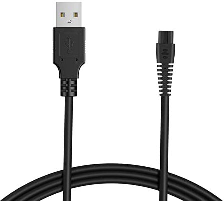 Bouge Netzkabel Ladekabel Kompatibel mit Barberboss QR-2081, 1.5M Kabellänge Ladegerät Schwarz
