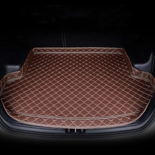 NIVQH Coche Cuero Alfombrillas Maletero para Kia Niro 2017-2023,AntiarañAzos Bandeja Impermeable Antideslizante Accesorios Interiores,A/Coffee