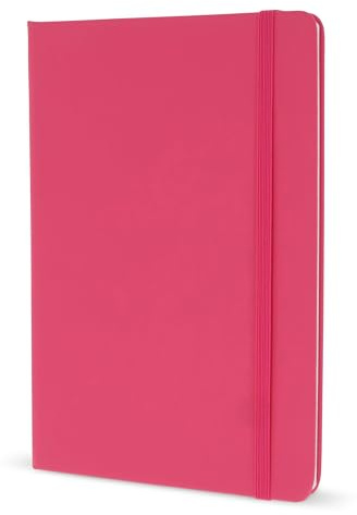 Notizbuch / DIN A5 / 192 S. / liniert / PU Hardcover / Farbe: pink