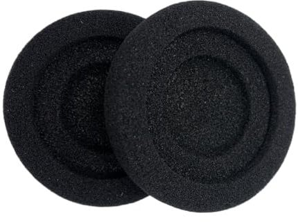 Ersatz Ohrpolster für Jabra Evolve 20/20SE/30/30II/40/65/65+ Kopfhörer, Ersatzpolster für Jabra Evolve 65UC 65MS/40UC 40MS/ 30US 30MS 30II/20SE 20UC 20MS, Weicherem Schwamm(Schwarz)