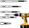 5X Magnetic Screwdriver Bits | K5 Non-Slip Screwdriver Bit | S2 Strong Magnetic | 5A Black Non-Slip Screwdriver Bit - Toolkit Accessories, Wear-Resistant Drill Supplies for Furniture Assembly