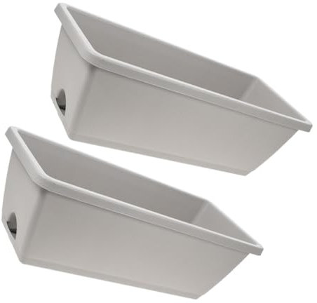 BESPORTBLE 2juegos Jardineras Rectangulares Alféizar Ventana Bandeja Flores Verduras Ligera Portátil