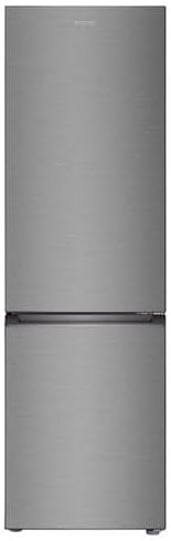 INFINITON Frigorifico Combi FGC-A185I, 255 Litros, 180 cm de Altura, Defrost, Led Interior, Regulación en Altura, Puerta reversible, Ancho Especial de 55 cm, E, Inox