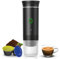 Machine à Cafe Portable Cafetière Electrique à Batterie Machine a Espresso 12V pour Camping Voyage et Voiture Auto-Chauffante