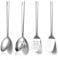 HOMQUEN Ensemble D'ustensiles de Cuisine en Acier Inoxydable 4 Pièces, Ensemble D'ustensiles de Cuisine, Ensemble Grattoirs D'ustensiles de Cuisine, Cuillère à Cuisson,Gadgets de Cuisine Accessoires