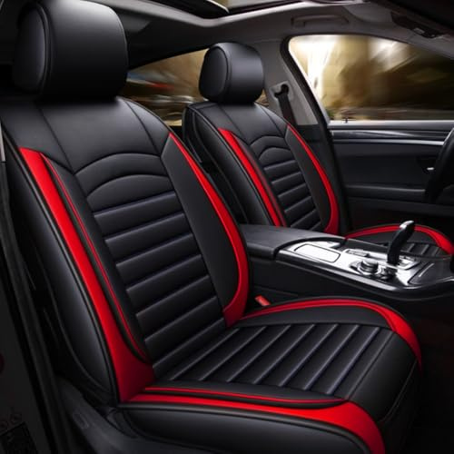 JoyRozTek Autositzbezüge Für BMW 1er 2er 3er 4er 5er 6er 7er | PU Leder Komplettset Auto-Schonbezüge, Airbag-freundlich, Autositzbezug Set
