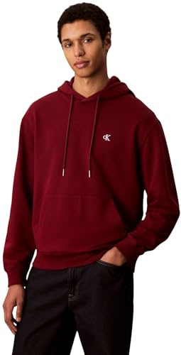 Calvin Klein Herren LS EU 350TERRY Monogram Hoodie LV04RC297G Sweatshirts, Rot (Renaissance Red), M