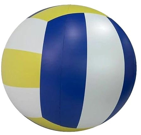 Oshhni Ballon de Volley Gonflable pour Piscine, décoration de fête en Plein air, Jeux d'eau, épais, intérieur, Grand, extérieur, Ballon de Plage, Diamètre 100cm