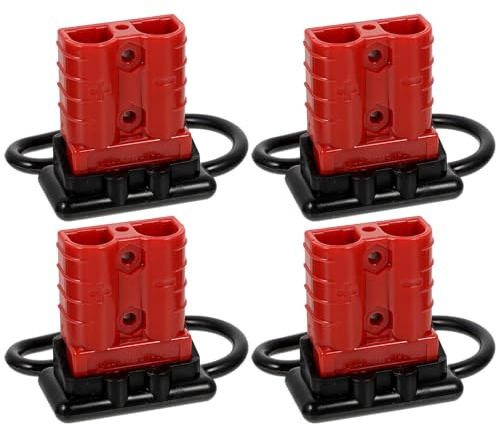 JEWEDECO Connettore per Collegamento Rapido Batteria 4 Pezzi Installazione Facile e Conduttività Forte per Accessori Elettrici Auto e Carrelli Elevatori