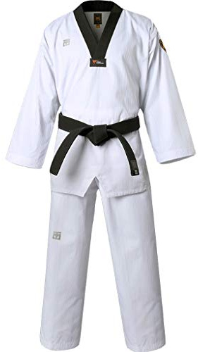 MOOTO Korea Taekwondo MTX S2 Uniform Black BK V-Neck Dobok White Uniforms Tae Kwon Do MMA Martial arts Karate WT Logo