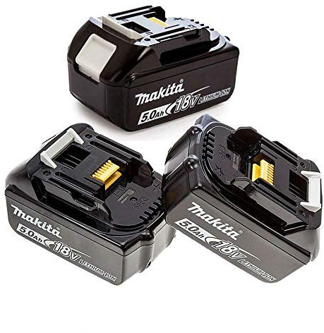 Makita Genuine BL1850 18V 5.0Ah Battery Triple Pack for Makita DBO180Z, DKP180Z