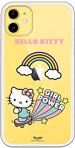 Personalaizer Original Schutzhülle kompatibel mit iPhone 11 mit Hello Kitty Girl Power Design