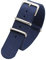 TikTako Sport-Uhrenarmband 18mm/20mm/22mm/24mm Nylon NATO Armband mit Edelstahl-Schnalle Gürtel Dunkelblau, 24mm