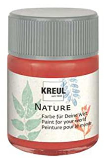 KREUL 49424 - Nature Koralle im 50 ml Glas, wasserbasierte Farbe, aus nachhaltigen, natürlichen Rohstoffen, cremig, schnelltrocknend und lichtecht, für zahlreiche Untergründe