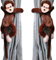 Niedlichem AFFE Vorhang Raffhalter Vorhang Clips Binder Plüsch Gardinen Raffhalter Fenster-Holdbacks Gardinenhalter für Baby Kinderzimmer Dschungel Schlafzimmer Dekorative Raffhalter Heimdekoration