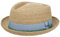 Stetson Vantella Diamond Strohhut - Einfarbiger Hut mit Kontrastband - Sommerlicher Sonnenhut mit Ripsbandgarnitur - Unisex - Frühjahr/Sommer beige L (58-59 cm)