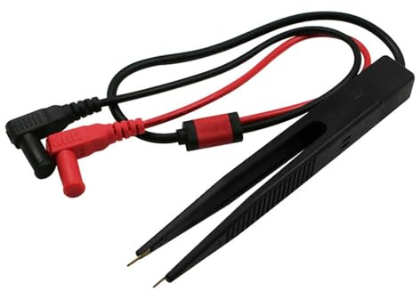 Smgda SMD SMT Chip Test Clip, LCR Meter Tweezer, Multimeter Test Leads, Capacitance Inductor Resistance Test Clip, Multi Meters Electrical Alligator Clip Probe